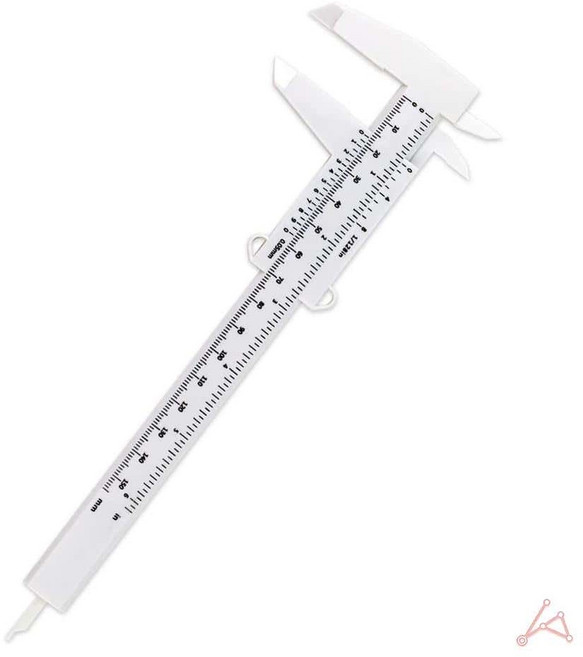 바로탁 측정 도구 내경 외경 플라스틱 버니어 캘리퍼스 150MM 정밀측정기, 1개