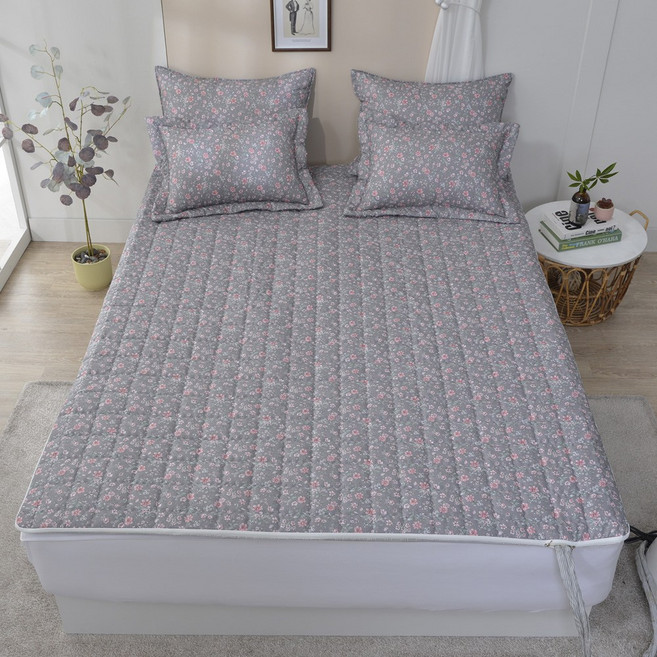 마샤홈 온수매트커버 온열매트커버 전기장판 커버, 제인 온수매트커버, 그레이Q