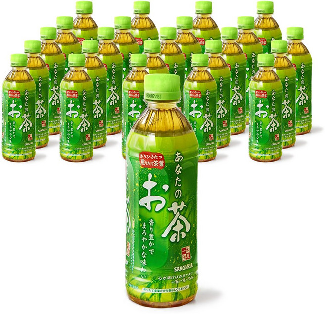 산가리아 당신의 녹차, 24개, 500ml