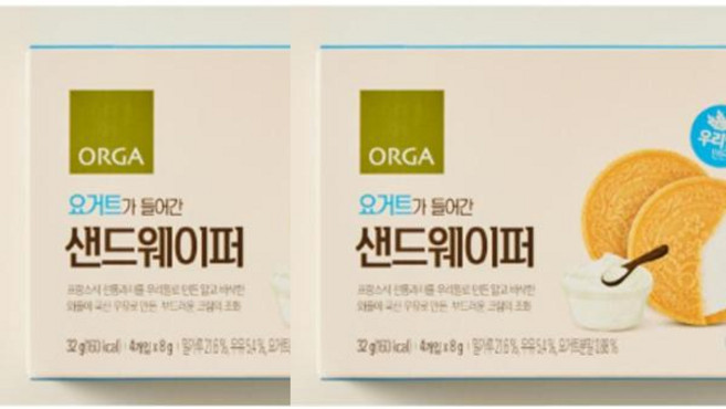 올가 요거트가 들어간 샌드웨이퍼 1세트, 2세트, 64g