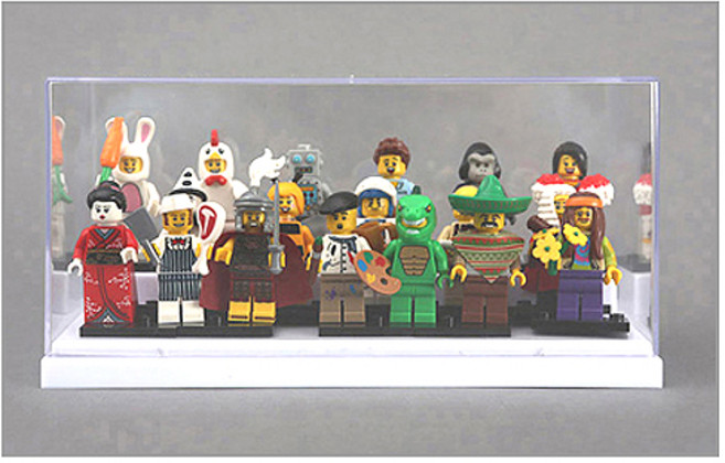 더뻔뻔 24종 레고전용 피규어케이스 미니 피규어장식장, 1개