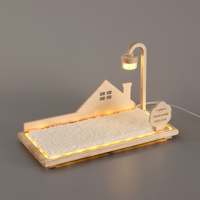 강아지 고양이 추모 조명 보관대