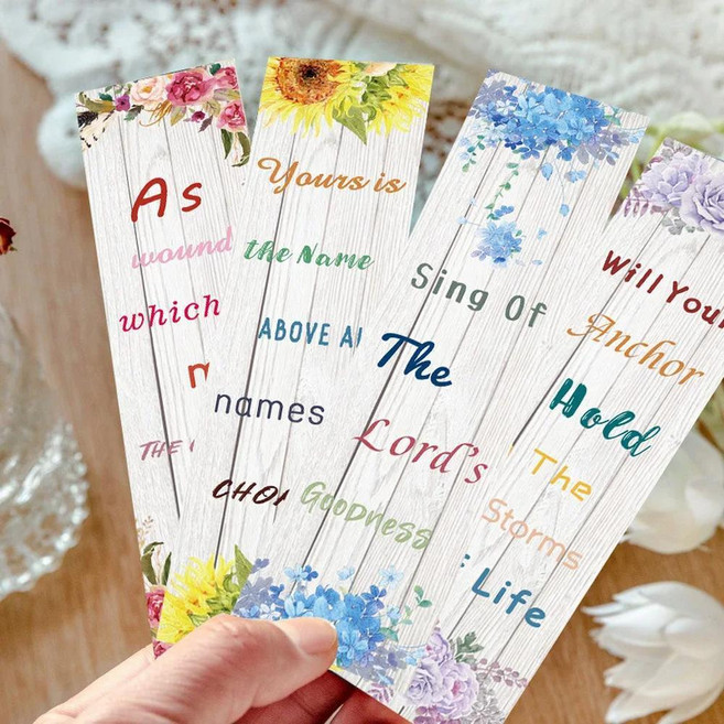 성경 구절 북마크 페이지 마커 영감 기독교 학교용 북마커, 기본, 1개