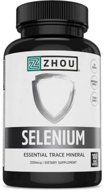 저우 셀레늄 - 셀레늄 200mcg 캡슐 여성 및 남성용 Zhou Selenium - Selenium 200mcg Capsules Mineral Supplements for, 100개(1팩), 1개, 무향 - 쿠팡