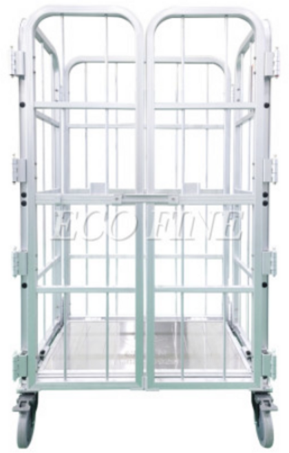 알루미늄 롤테이너 대차 가벼운 롤테이너 고리형/양문형/사문형/선반형 전제품 주문제작 가능 달리 대차 무소음대차 망카트 바스켓카트, 기본형(소형), 고정형 선반(대형), 중량용 캐스터, 1개