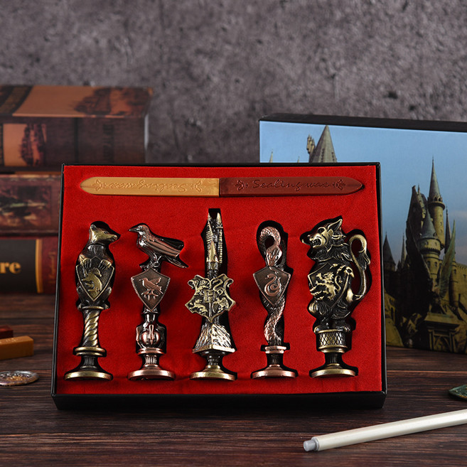 JINGHENG 굿즈 스탬프 래번클로 후플푸프 도장 5종세트, 다섯 개 세트 (선물함), 1개