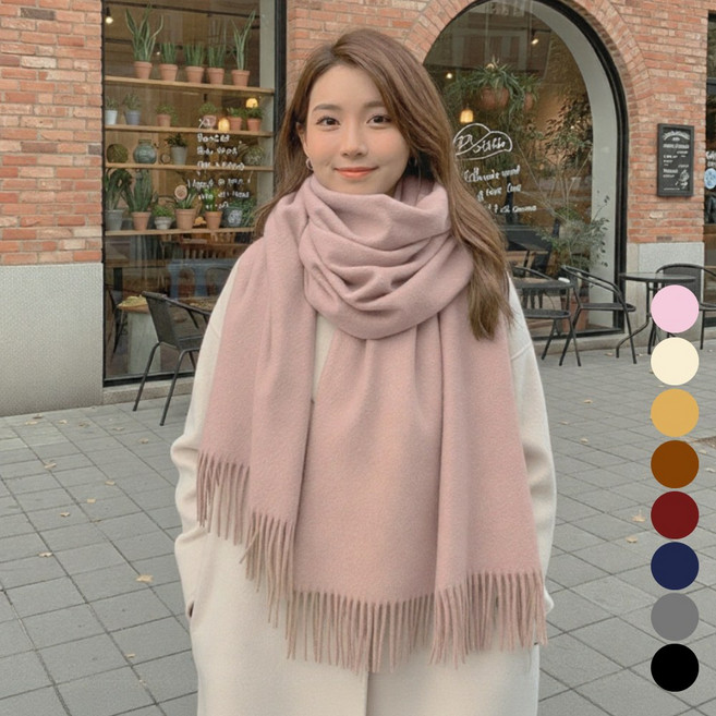 노모로 고급 모조 캐시미어 머플러 울 목도리