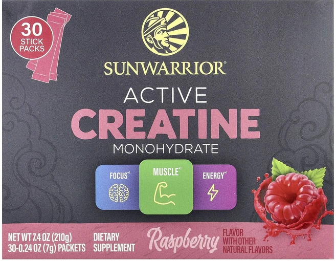 프리미엄상품 Sunwarrior 액티브 크레아틴 일수화물 라즈베리 30팩 개당 7g(0.24oz) 끝내주게잘나가는상품, Sunwarrior액티브크레아틴일수화물라즈베리30팩개당 - 쿠팡