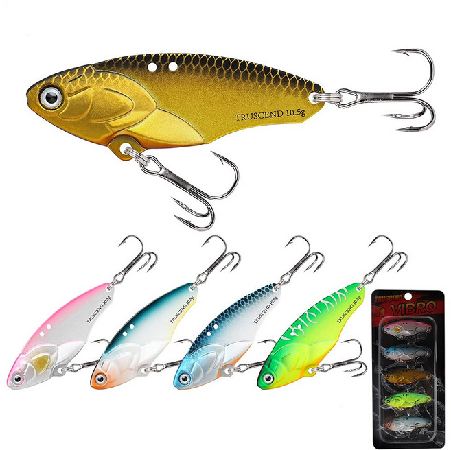 메탈바이브 세트 10.5g 5개입 배스루어, 5개, 혼합