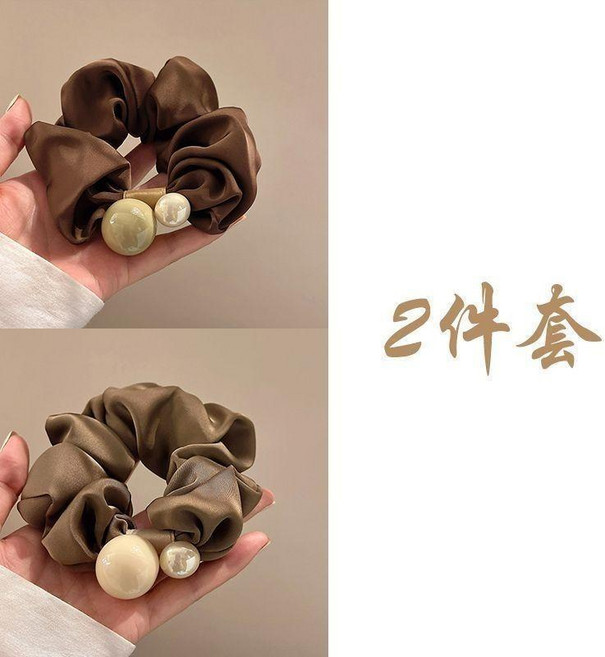 髮圈 珍珠大腸髮圈 頭繩橡皮筋 女扎頭髮飾 優雅皮套 高顏值髮飾