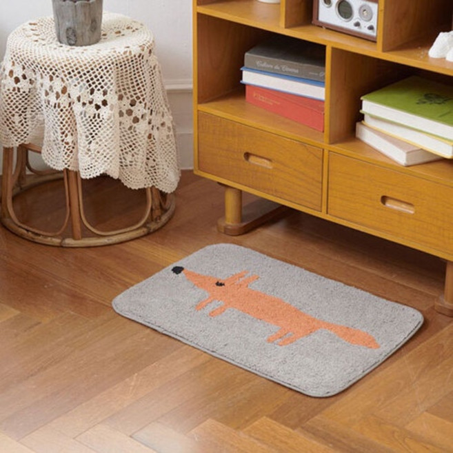 폭스 발매트 여우 면매트 욕실 주방 소품