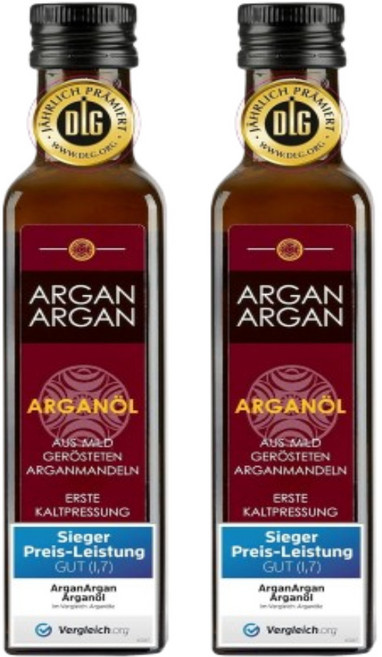 ARGANARGAN 로스팅 냉압착 아르간 오일 250mlX2, 250ml