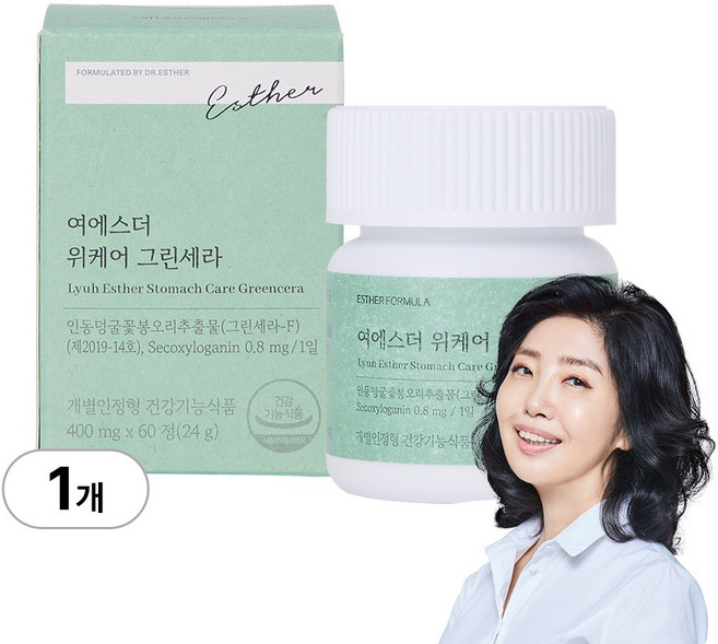 [본사직영] 여에스더 위케어 그린세라 위 인동덩굴꽃봉오리 추출물, 1개, 60정