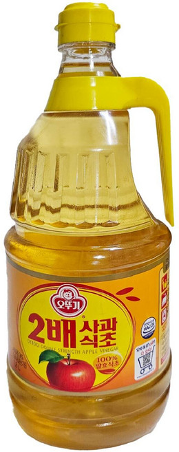오뚜기 2배 사과식초, 1.8L, 6개