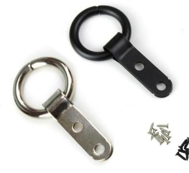 원형 액자고리 DY-239 원형액자걸이4P 링고리 블랙 실버, 1개, 본상품선택