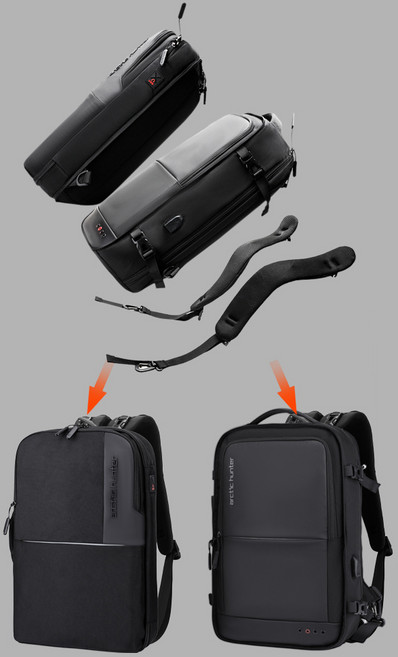 아틱헌터 2IN1 비즈니스 노트북 백팩 15인치 직장인 정장 가방 남자 대학생 여행용 명품