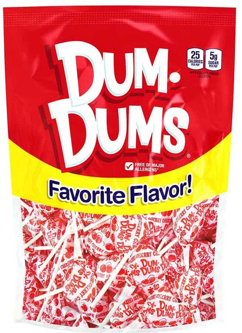 Dum Dums Root Beer Lollipops - 개별 포장된 롤리팝이 있는 벌크 캔디 백 단일 맛 고메 빨판 - 50개, Dum Dums 체리 롤리팝 - 개별 포장된 롤리팝이