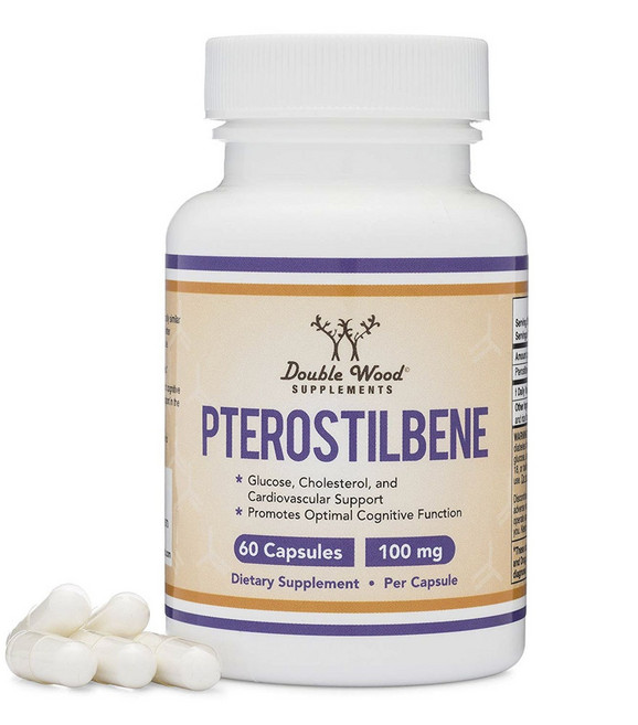 더블우드 프테로스틸벤 100mg 캡슐, 성인남녀공용, 알약/캡슐, 1개, 60정