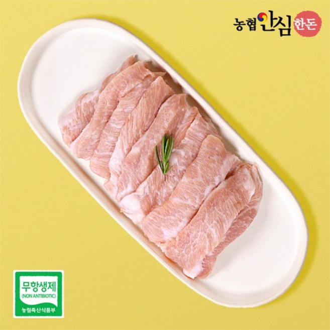 [농협안심한돈](냉장)무항생제 국내산 항정살 구이용 300g, 없음, 상세설명 참조, 없음