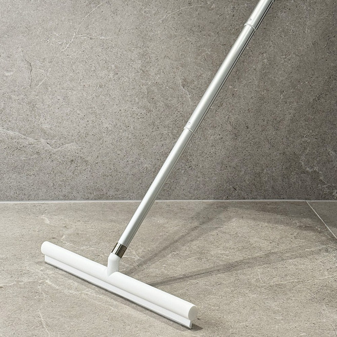 길이조절 스퀴지 욕실 물기제거 밀대, 화이트, 1개
