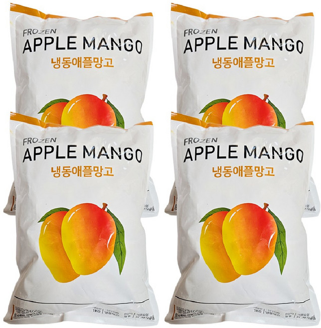 [개별급속동결] 간편하고 달콤한 애플망고 다이스, 4개, 1kg