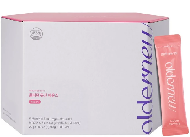 [본사공식몰] 올더뮤 뮤신 바운스 복숭아맛, 200g, 10박스 - 쿠팡