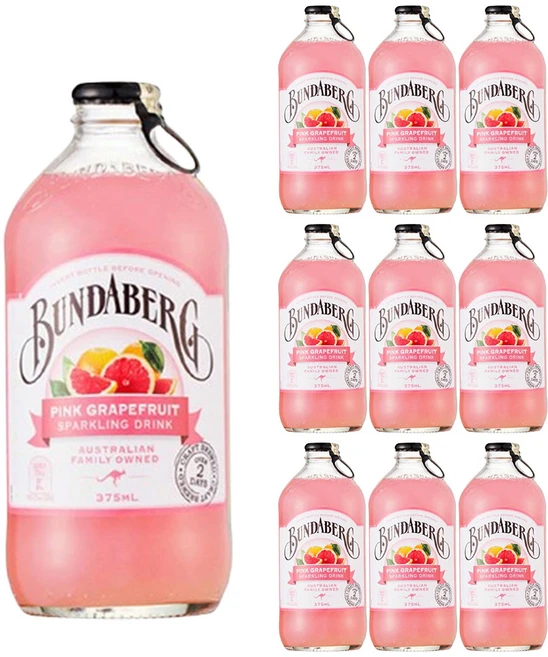 분다버그 핑크 그래이프푸르트 탄산음료, 375ml, 10개 - 쿠팡