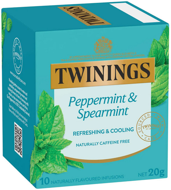트와이닝 페퍼민트 스피아민트, 3개, 10개입, 2g