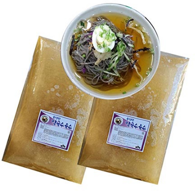 봉평원 막국수 육수(벌크)-1박스(5kgx2봉)막국수 업소용 막국수육수, 10kg, 1박스
