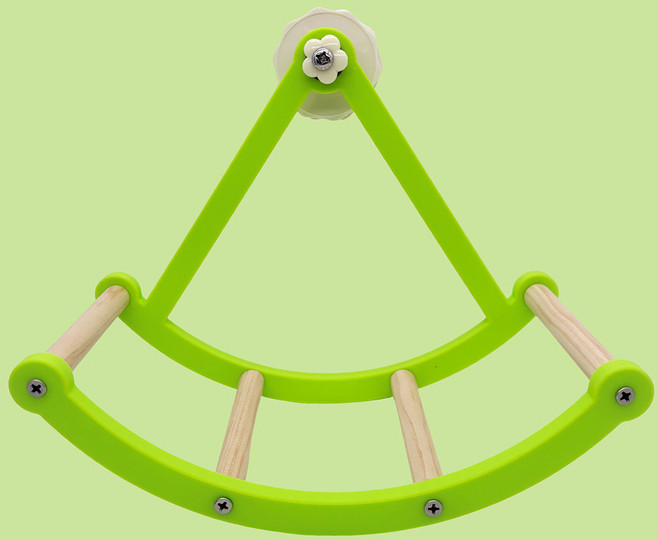 랜보어 앵무새 스윙 바이킹 장난감 21.6 x 11.5 x 17.4 cm, 그린, 1개