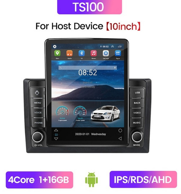 안드로이드올인원 안드로이드오토 8g + 128g 4g lte carplay 11 자동차, ts100 1g 16g 10인치