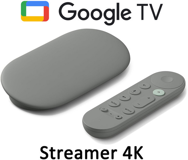 구글 TV 스트리머 4K 크롬캐스트 셋톱박스 5세대 2024년 Hazel (관부가세포함_미국정품), 1개