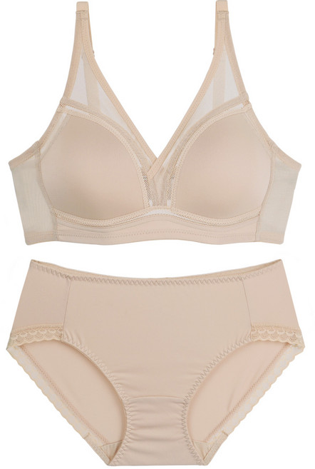 판도라by비비안 크로스파워넷 노와이어 브라팬티 ABC컵 pst7146