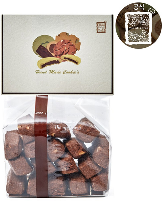 수제쿠키 쵸코아몬드 120g 커피과자 간식 홈카페, 1개