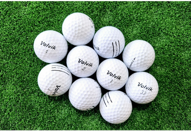 볼빅 3피스 화이트 유광 로스트볼 A+ 최상급 34개, 1세트, 34개입