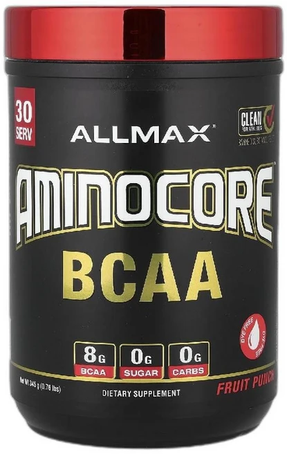 ALLMAX AMINOCORE BCAA 파우더 과일 펀치 345g 1병, 1개 - 쿠팡