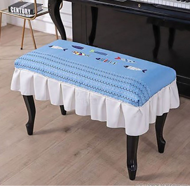 북유럽 프린팅 피아노 의자 스툴 덮개 커버