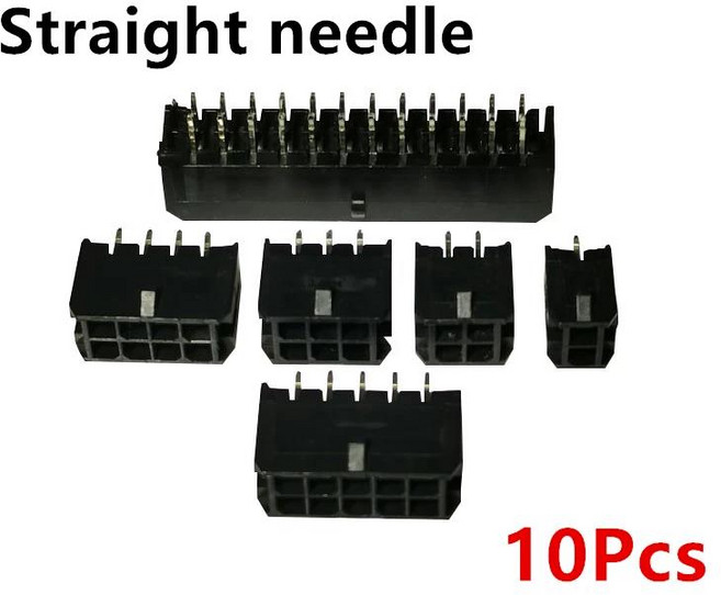 플러그인 수 암 하우징 단자 커넥터 몰렉스 3.0mm 2*1 12P 세트 더블 로우, 02 Straight needle 10Pc, 04 2x5P