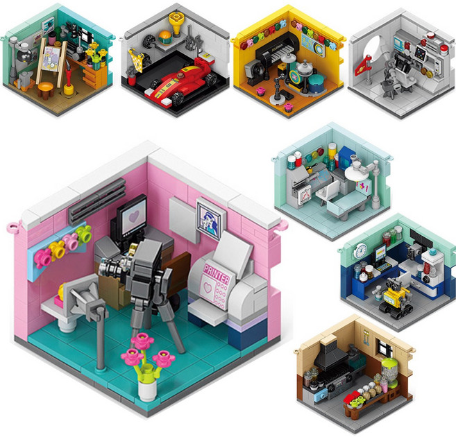 꿈꾸는공간 드림룸 호환블럭 8종세트, 1개