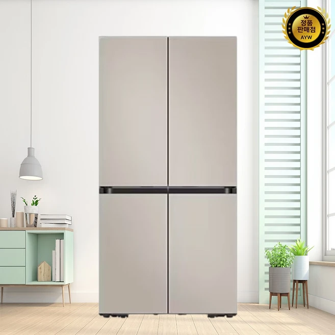 삼성전자 Bespoke AI 키친핏 640L 4도어 냉장고 방문설치, RM70F63R2G
