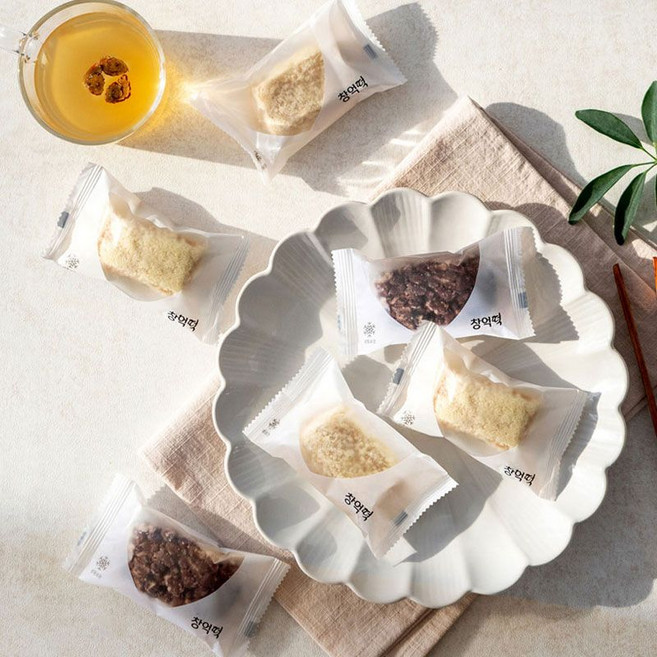 창억모둠떡 호박인절미X3+동부찰떡+통팥찰떡, 5개, 50g