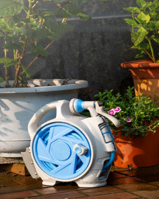 릴호스세트 멀티워터건 새차건 정원 화장실 베란다 물호스 15M, 1개