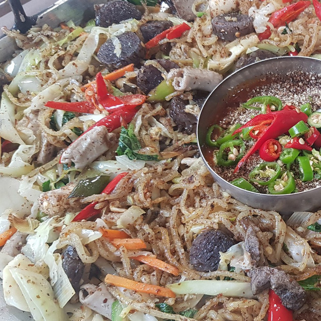 신림동 백순대 곱창 순대 볶음, 대 2~3인분, 1개, 1.2kg