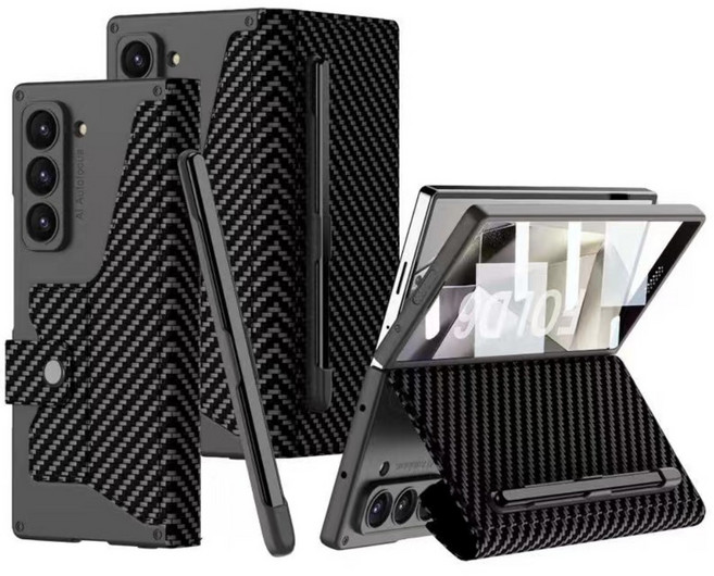 폰케이노 갤럭시 Z폴드6 케이스 카드지갑 펜수납 풀커버