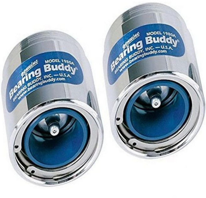 Bearing Buddy 베어링 버디 42202 레벨 표시기가 있는 크롬 프로텍터 1.980" 직경 한 쌍, 1개, Pair,Bearing Buddy 42202 Chro