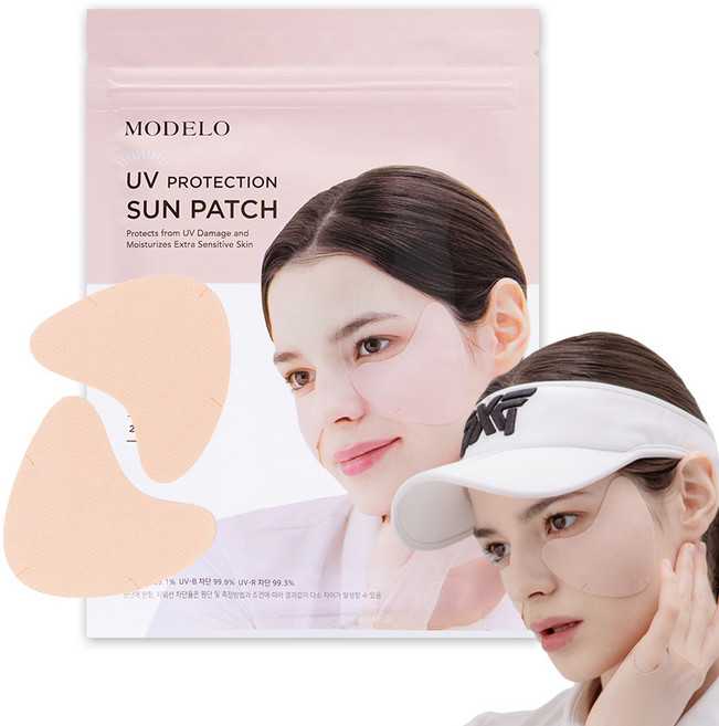 모델로 피부과 전문의 개발 넓은 와이드 썬패치 눈밑 기미방지 즉각쿨링 저자극 자외선 차단패치 (1세트 5회분), 1개, 5g