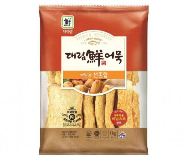 종합어묵 대림 중, 1개, 1kg