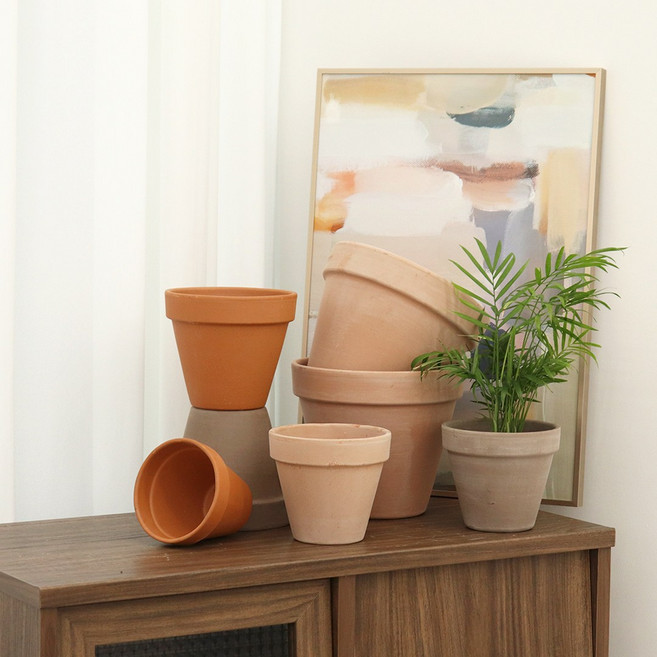 데로마 바소 이태리 토분 테라코타 빈티지 인테리어 도자기 화분, 꼬또, 15호(화분단품), 1개