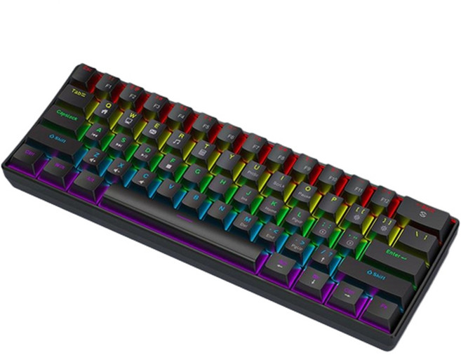 K61 60% RGB 機械式鍵盤, K61黑色 - 青軸Blue switch, 圖示, BSUN TOY