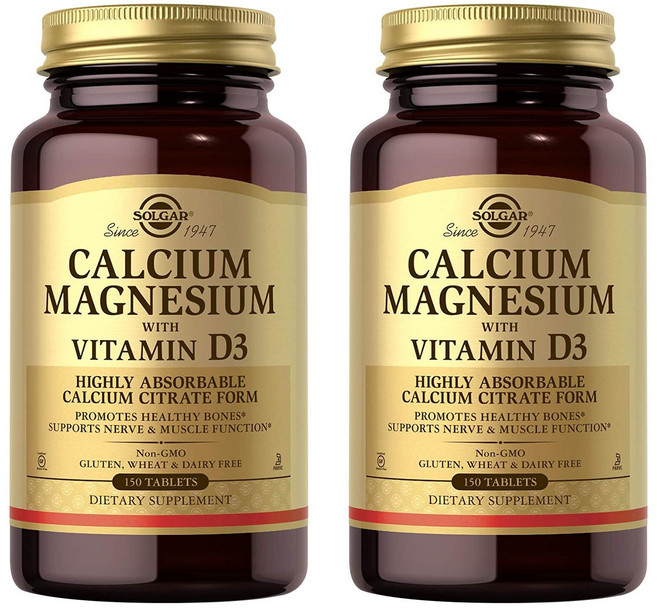 솔가 칼슘 마그네슘 비타민 D3 타블렛, 150정, 2개